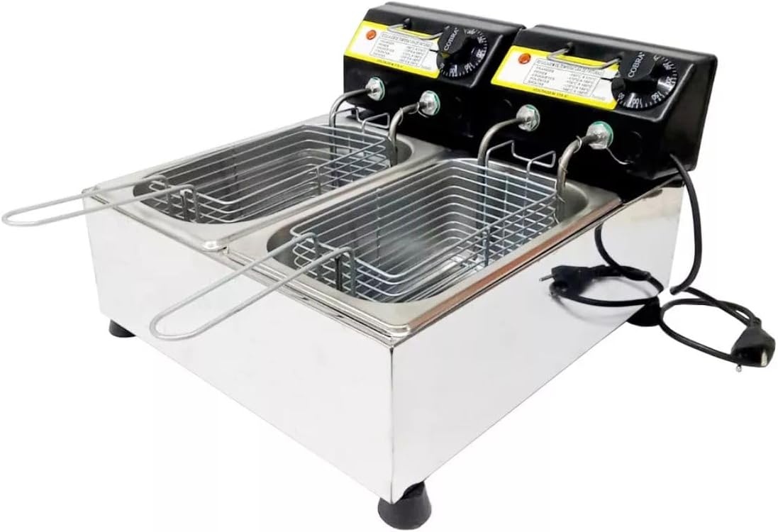 Fritadeira Elétrica Industrial a Oleo 2 Cubas 5 Litros 1500W... | É bom mesmo? Descubra antes de comprar - Image 5