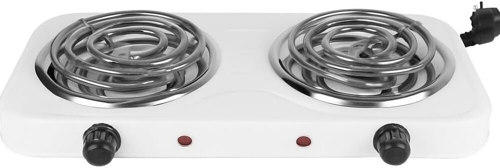 Fogão Elétrico Portátil 2 Bocas Por Indução Aquecimento Rápi...