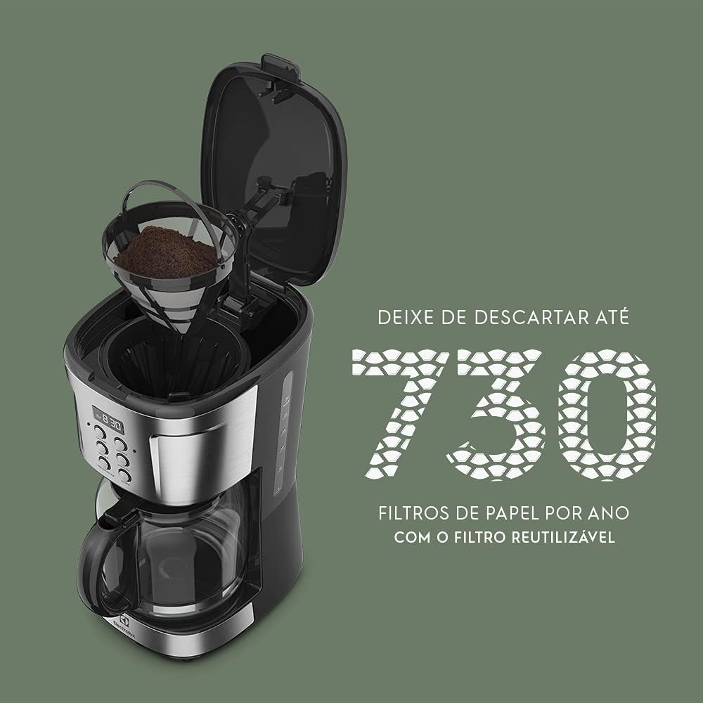Cafeteira Elétrica Electrolux inox filtro permanente removiv... - Image 8