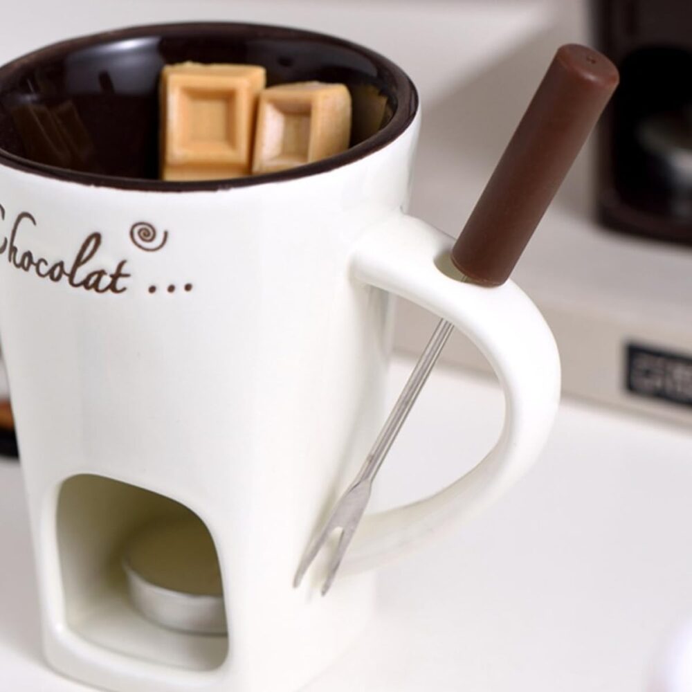 Caneca de derretimento de chocolate mini panela de fondue de... - Image 5
