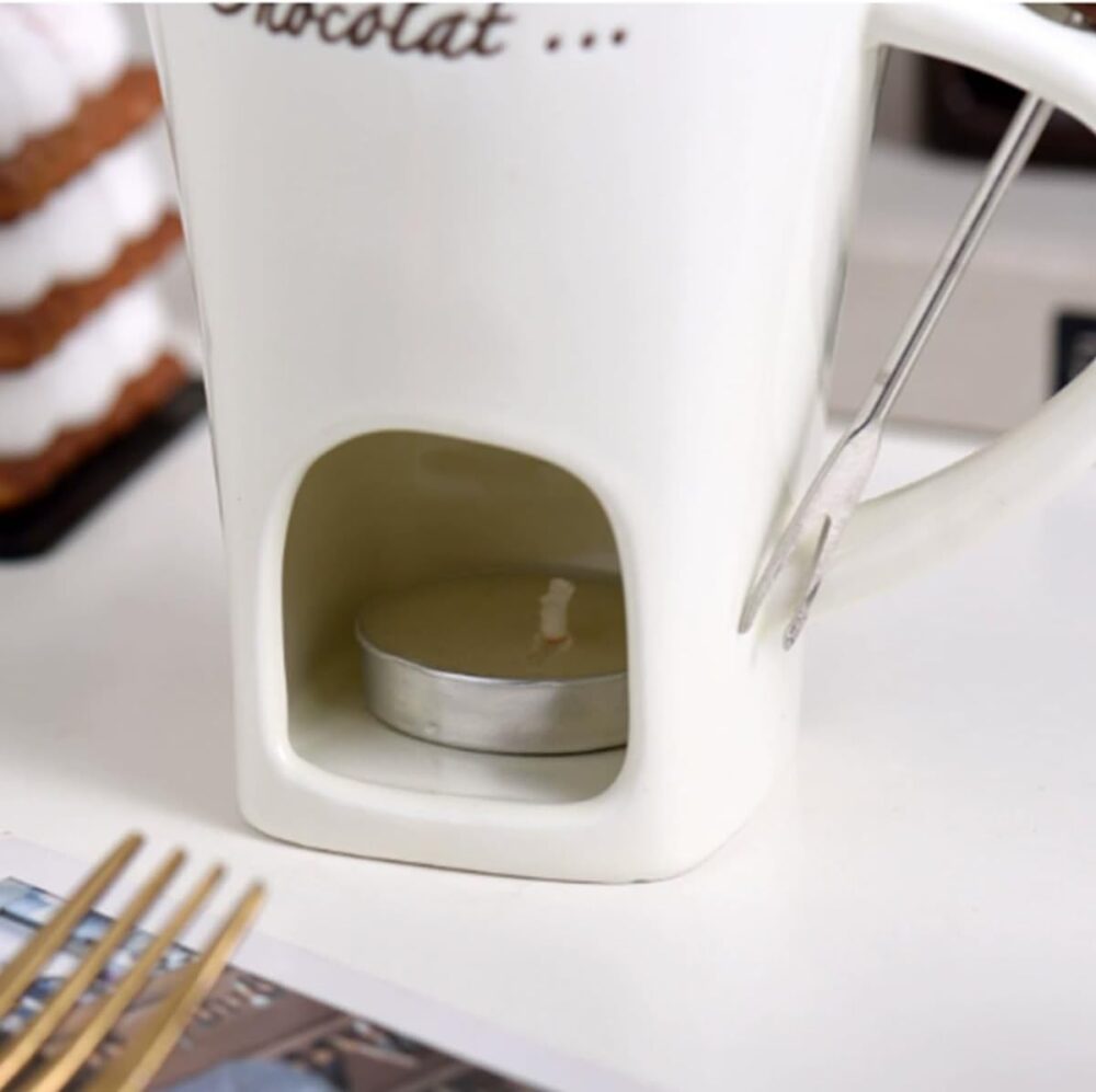 Caneca de derretimento de chocolate mini panela de fondue de... - Image 4