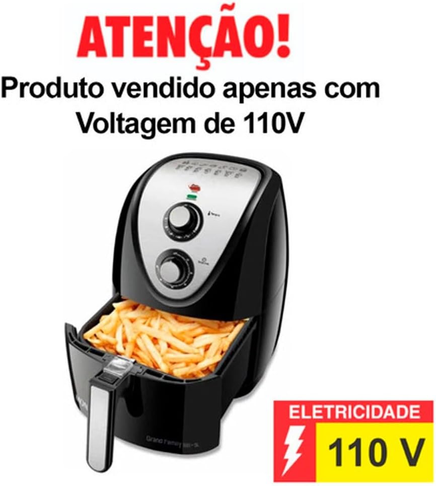 Fritadeira Elétrica Sem Óleo Air Fryer Mondial 5L Grand Fami... | É bom mesmo? Descubra antes de comprar - Image 8