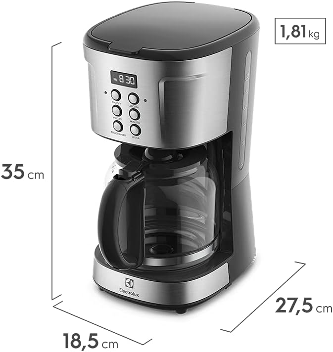 Cafeteira Elétrica Electrolux inox filtro permanente removiv... - Image 3