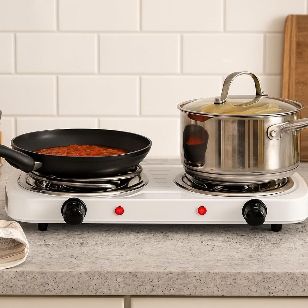 Fogareiro Elétrico Portátil 2 Bocas 2000W 220V – Fogão Cookt...