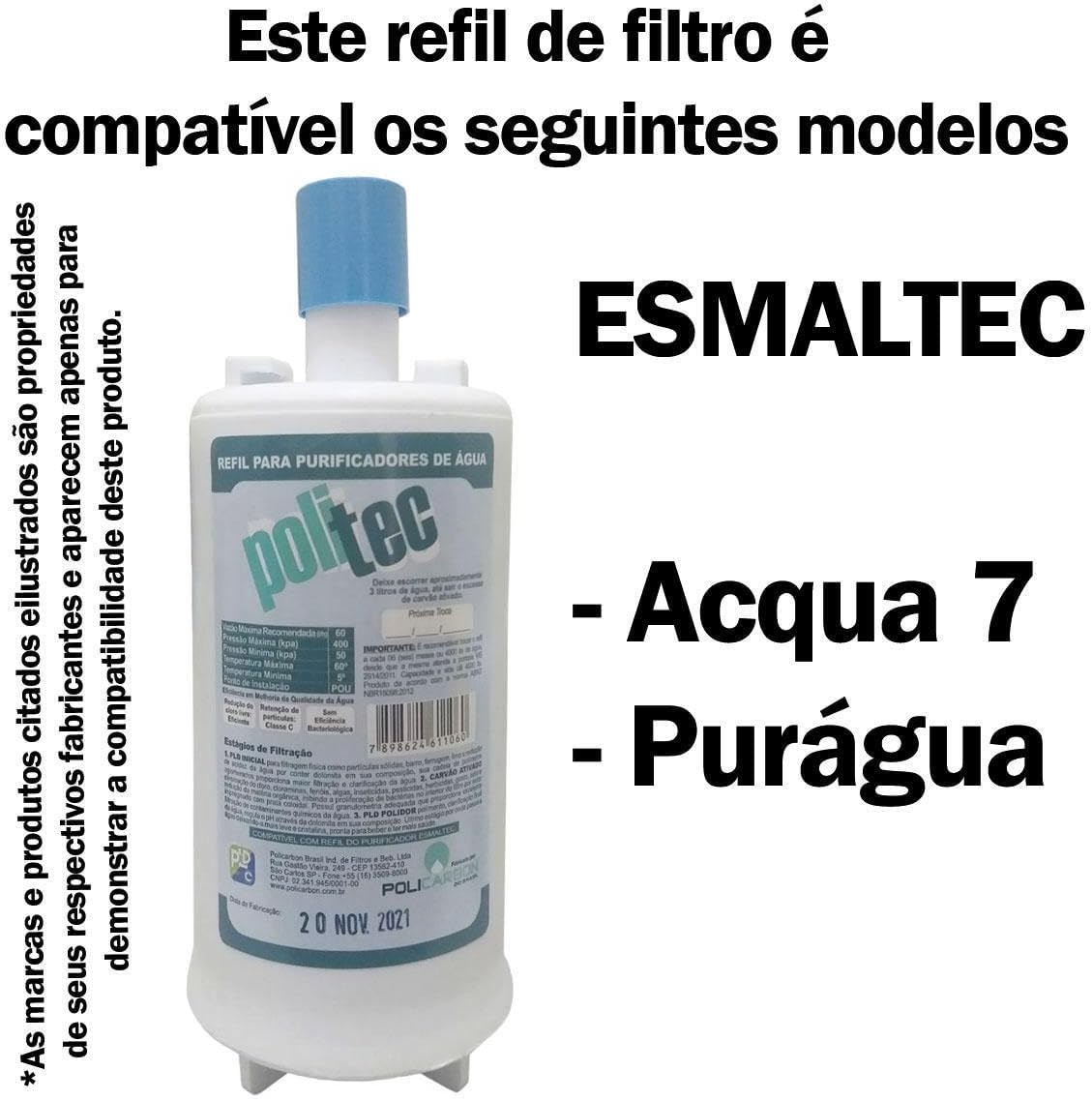 Filtro Refil Compatível Com Purificador de Água Esmaltec Acq... | É bom mesmo? Descubra antes de comprar - Image 6