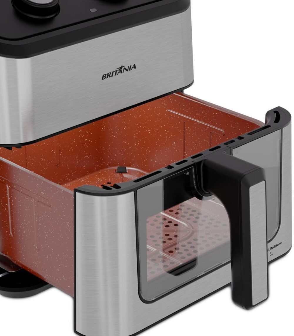 Air Fryer Britânia 8L 3 em 1 Redstone Cesto Quadrado BAF80A ... | É bom mesmo? Descubra antes de comprar - Image 7