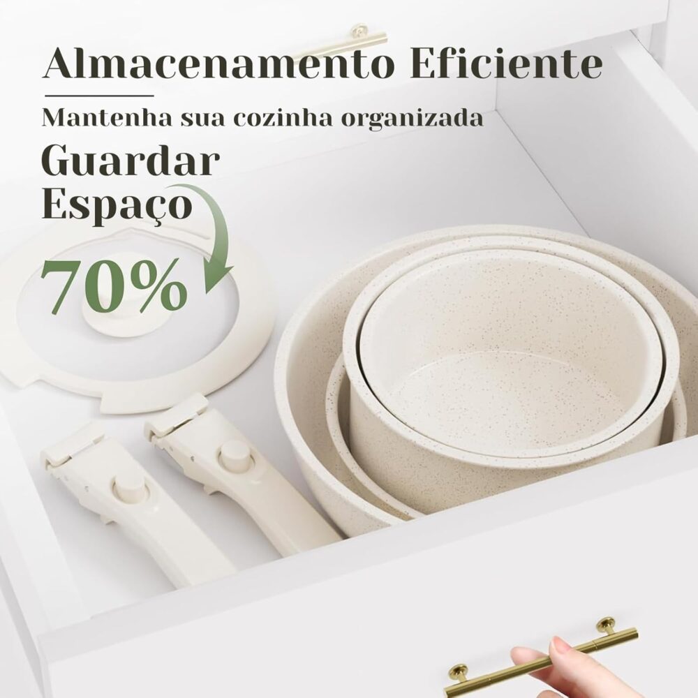 Jogo Panelas Antiaderente Conjunto Panelas Antiaderentes Jog... - Image 3