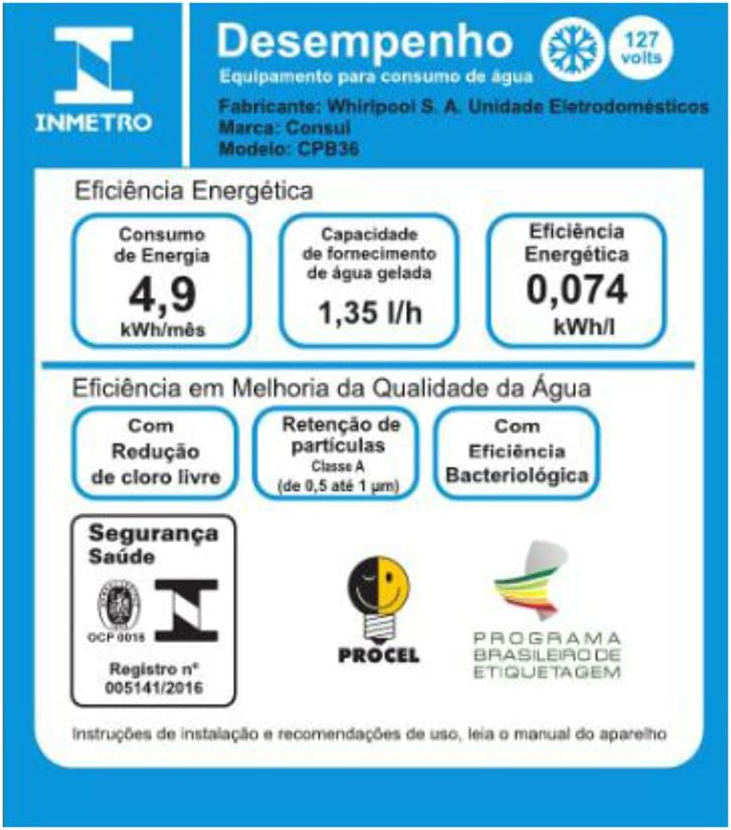 Purificador de Água Consul (CPB36ABB) - 220V - Branco - Alta... | É bom mesmo? Descubra antes de comprar - Image 8