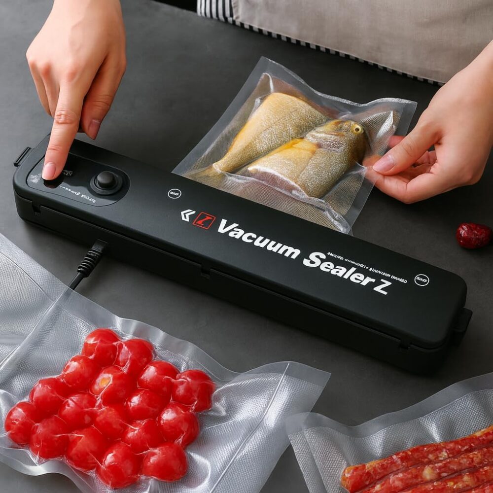 Máquina Seladora Automática Vácuo Portátil Alimentos Domesti... - Image 3
