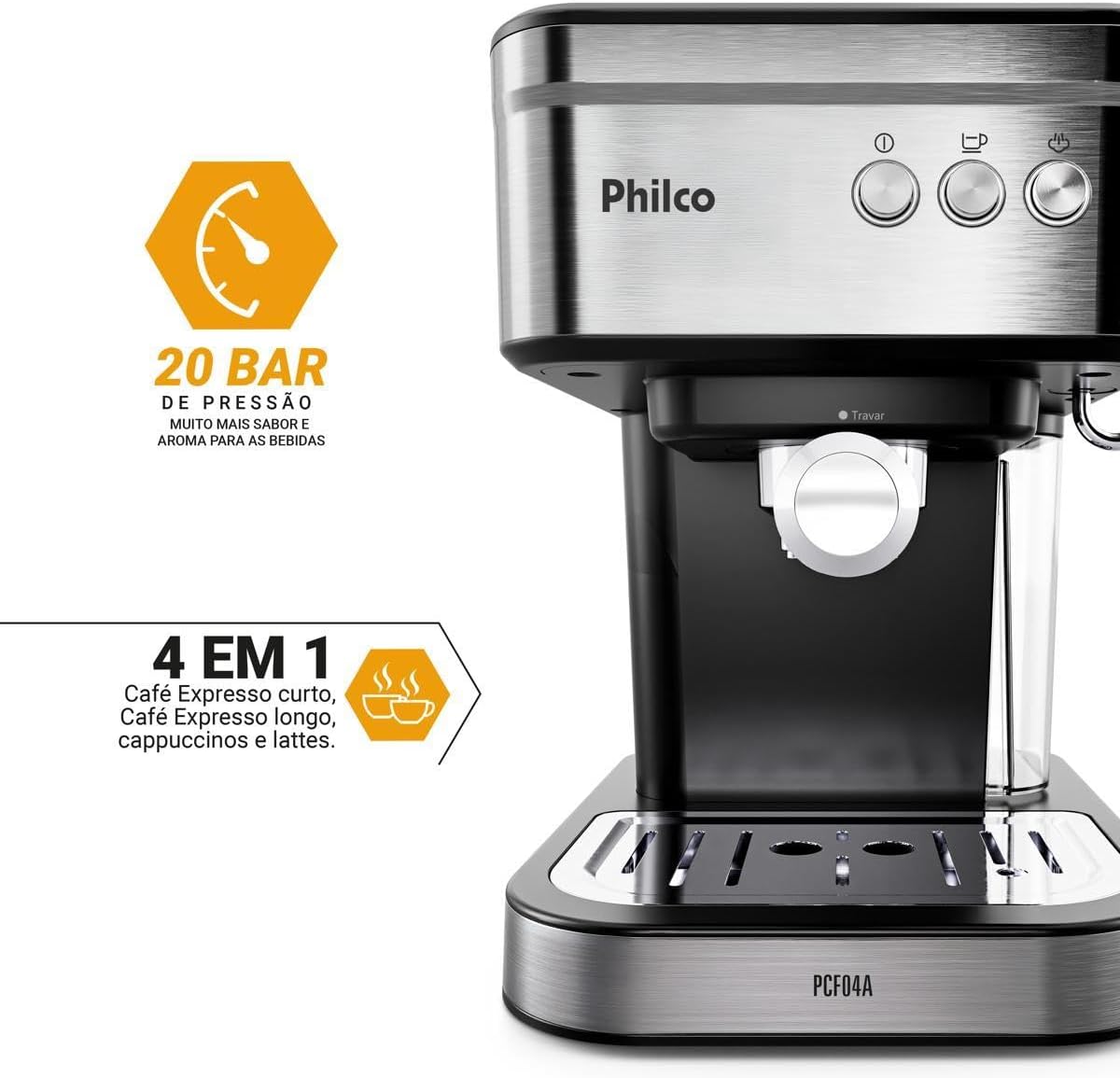Cafeteira Expresso Philco 1,2L 20 Bar 950W Pressão de 20bar ... - Image 15