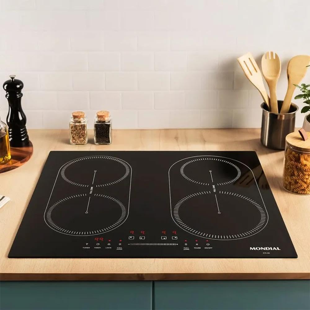 Cooktop por Indução 4 bocas, Mondial, Preto, 7000W, 220V - C... - Image 7