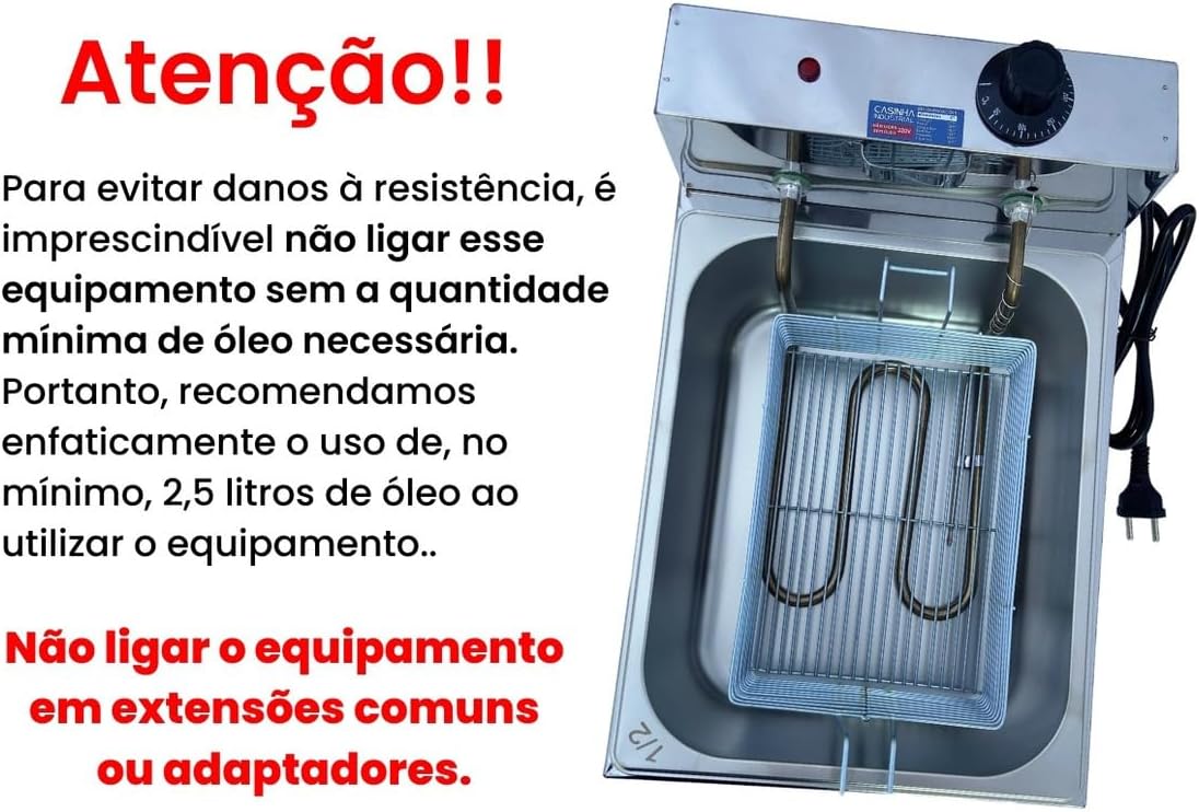 Fritadeira Industrial Elétrica Cuba 5l Com Escorredor M(110) | É bom mesmo? Descubra antes de comprar - Image 6
