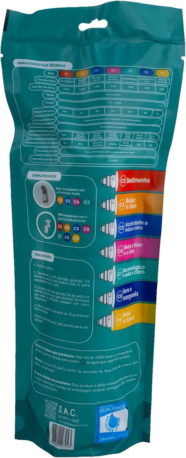 Hidrofiltros - Refil Para Purificador De Água Facile C7 Elim... | É bom mesmo? Descubra antes de comprar - Image 3