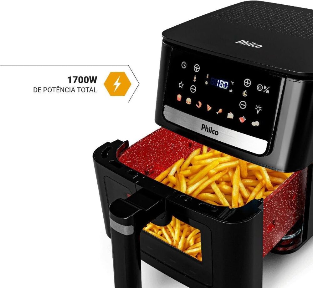 Air Fryer Philco 6,5L Visor Glass 1700W PAF65 127V | É bom mesmo? Descubra antes de comprar - Image 9