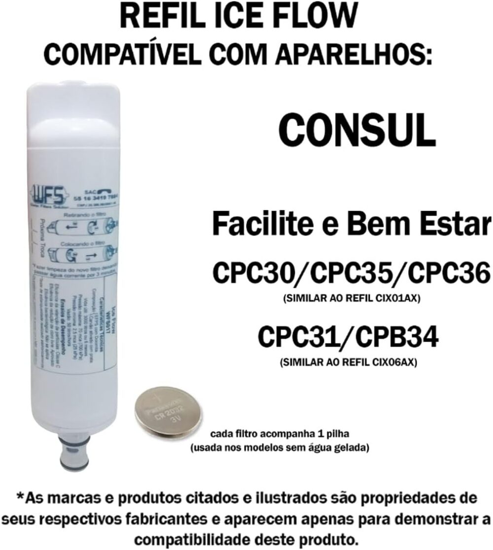 Refil Filtro Purificador De Água Compatível Consul Facilite | É bom mesmo? Descubra antes de comprar - Image 6