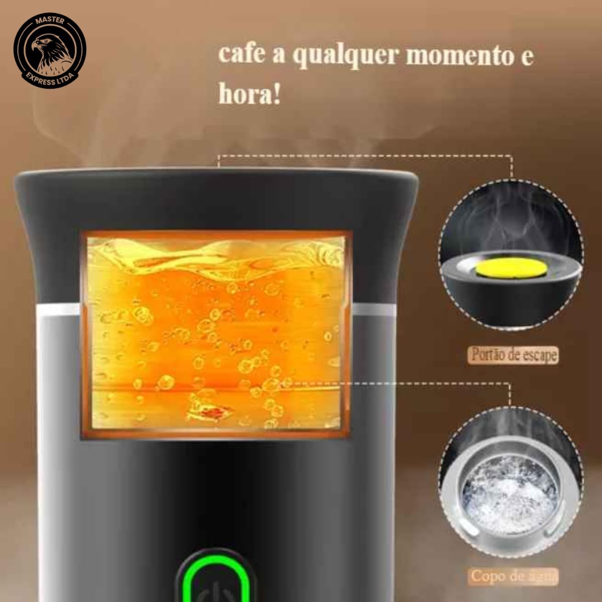 Máquina de Café Expresso Portátil 3 em 1, Preta - Image 6