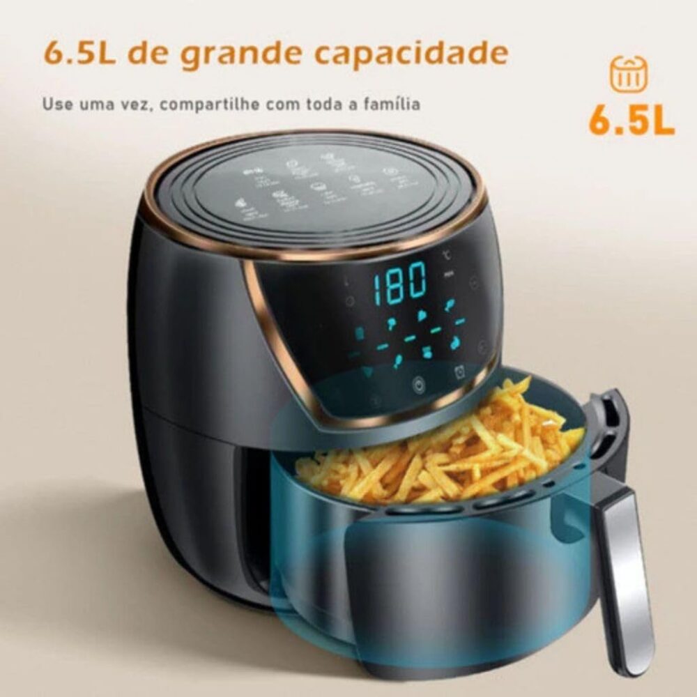 Fritadeira Air Fryer 3.8L 6,5L 8L Litros Sem Óleo Painel Dig... | É bom mesmo? Descubra antes de comprar - Image 3