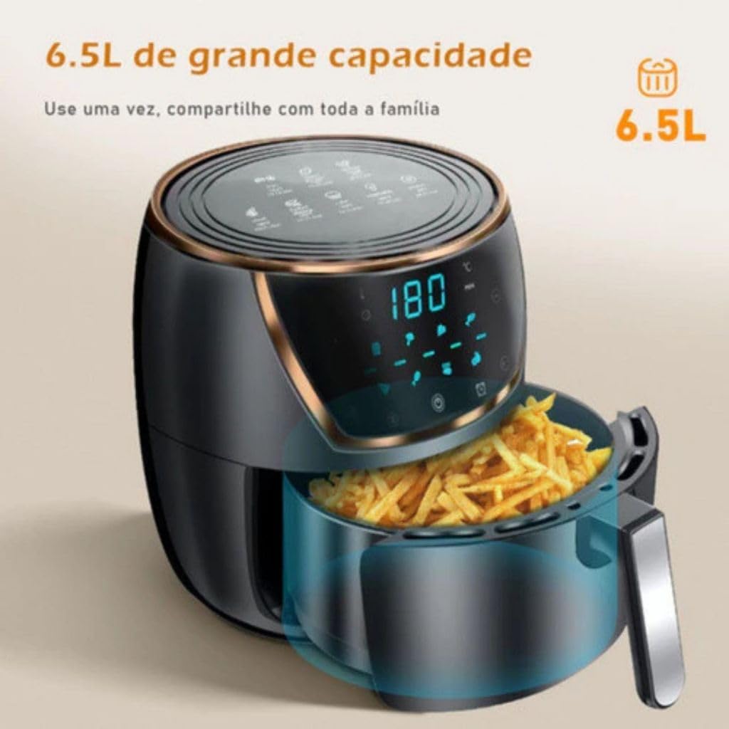 Fritadeira Air Fryer 3.8L 6,5L 8L Litros Sem Óleo Painel Dig... | É bom mesmo? Descubra antes de comprar - Image 3