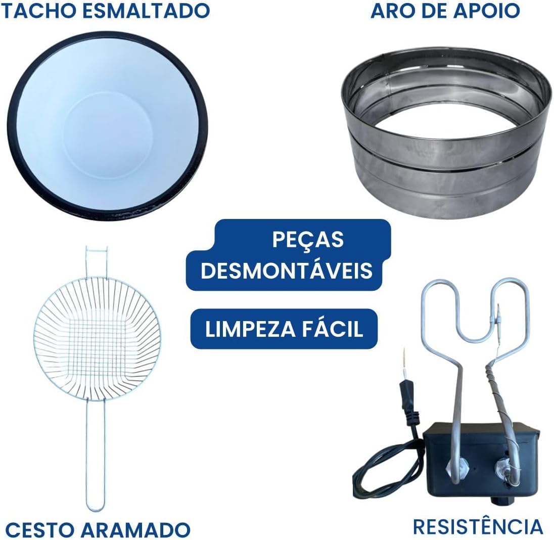 Fritadeira Elétrica Tacho Esmalte Redondo 3,5L (110) | É bom mesmo? Descubra antes de comprar - Image 5