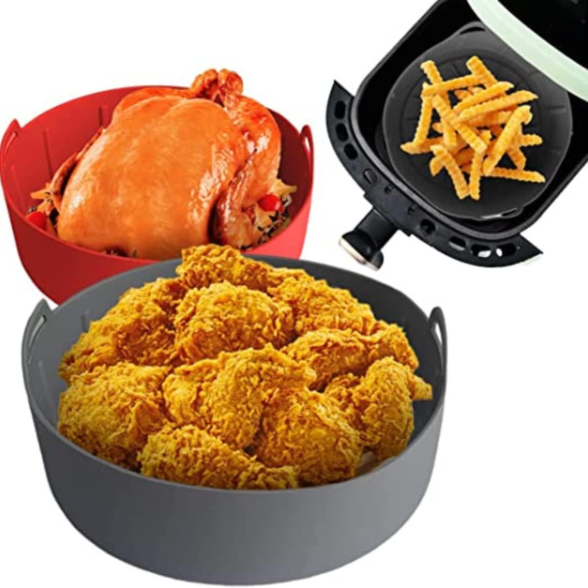 Forma de Silicone para Air Fryer Asadeira Elétrica Forno Mic... | É bom mesmo? Descubra antes de comprar