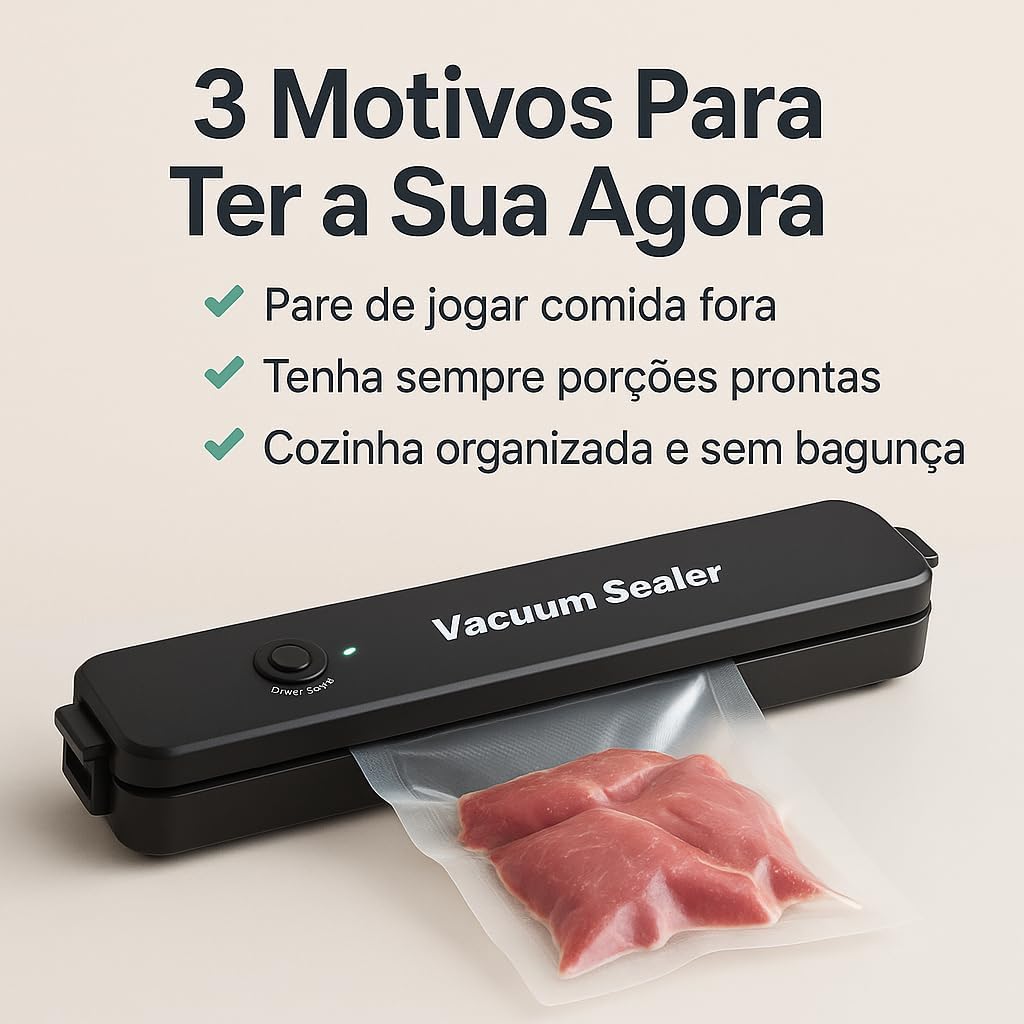 Seladora a Vácuo Profissional com 10 Sacos à Vacuo – Conserv... - Image 3