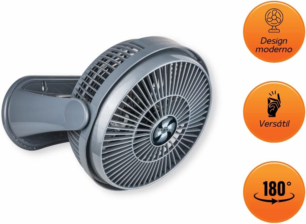 CIRCULADOR DE AR 25CM CINZA PRATA 127V VENTIMAIS - Image 4
