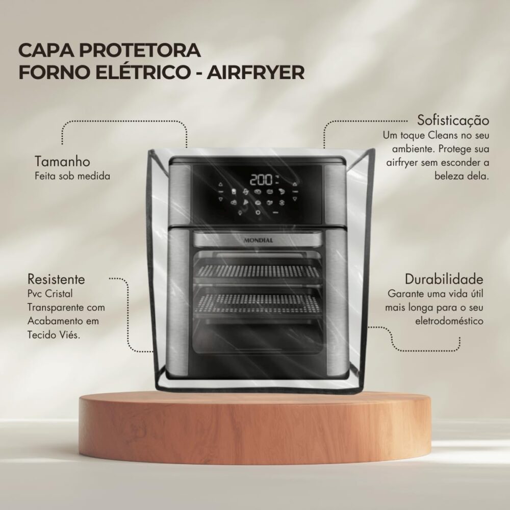 Capa Proterora Fritadeira Air Fryer Over 12 L - Mondial/Brit... | É bom mesmo? Descubra antes de comprar - Image 5
