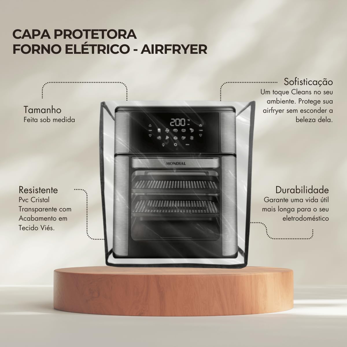 Capa Proterora Fritadeira Air Fryer Over 12 L - Mondial/Brit... | É bom mesmo? Descubra antes de comprar - Image 5