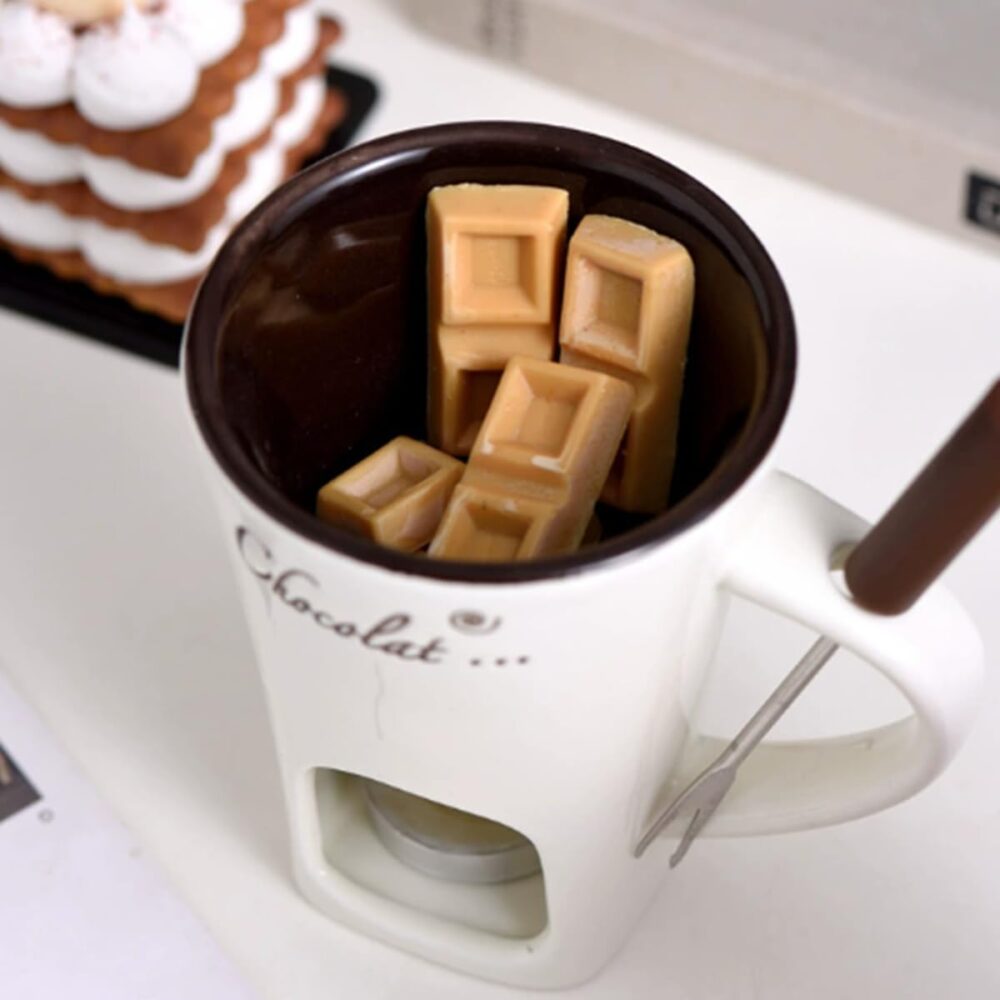 Caneca de derretimento de chocolate mini panela de fondue de... - Image 2