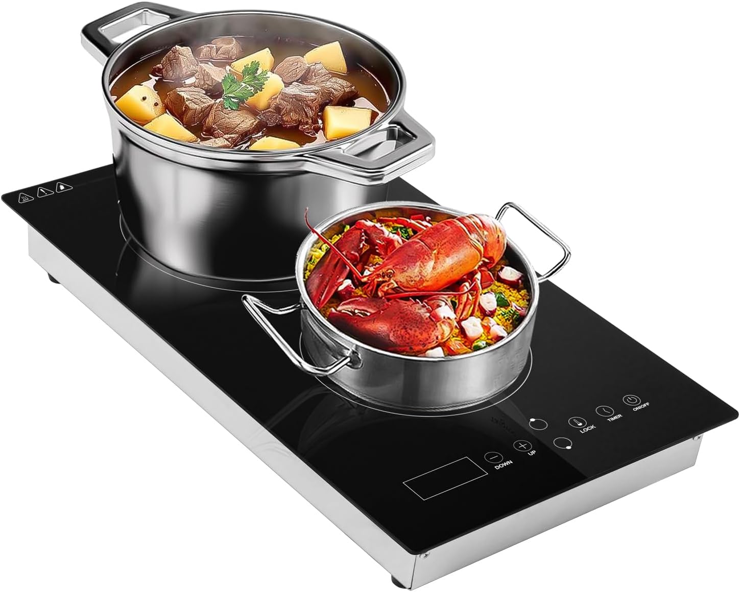 Zenkon Cooktop Indução 2 Bocas, Fogão Indução Touch Screen 2...