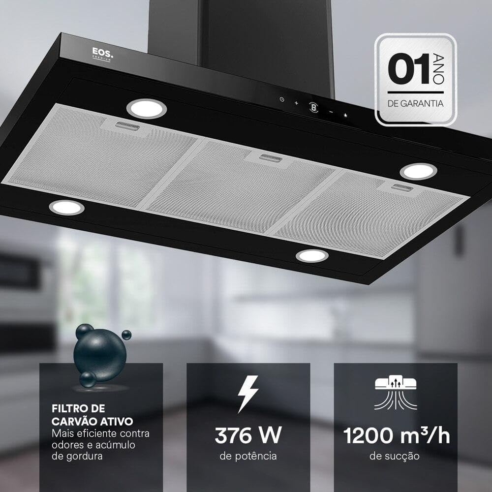 Coifa e Depurador de Ilha Eos 90cm Premium com Painel Digita... - Image 2