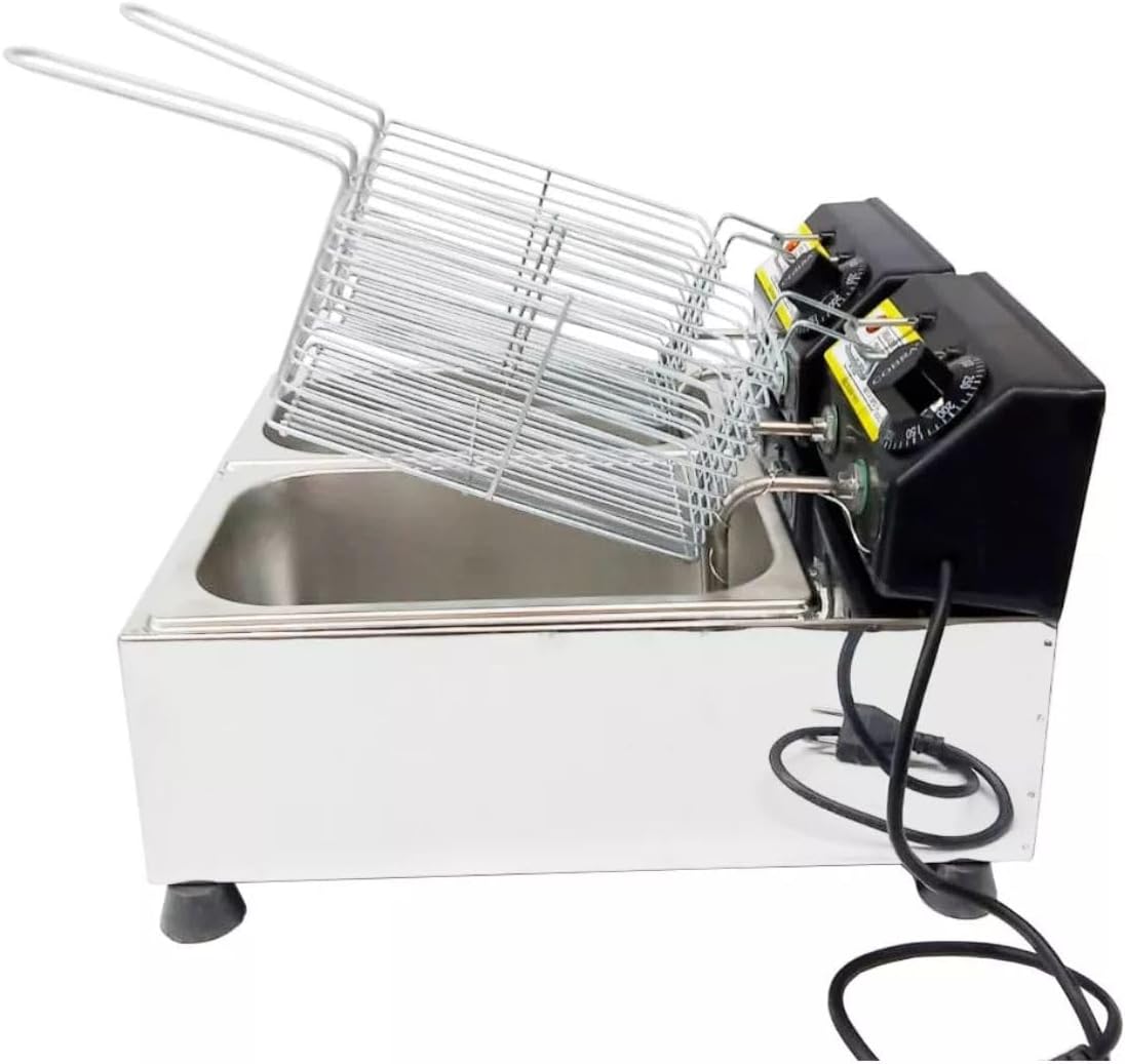 Fritadeira Elétrica Industrial a Oleo 2 Cubas 5 Litros 1500W... | É bom mesmo? Descubra antes de comprar - Image 3