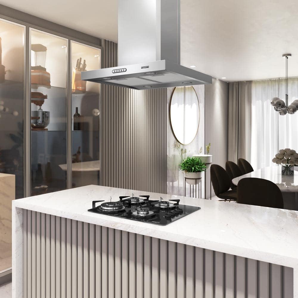 COIFA Fogatti ILHA RETANGULAR INOX 60 CM 220 V - Image 4