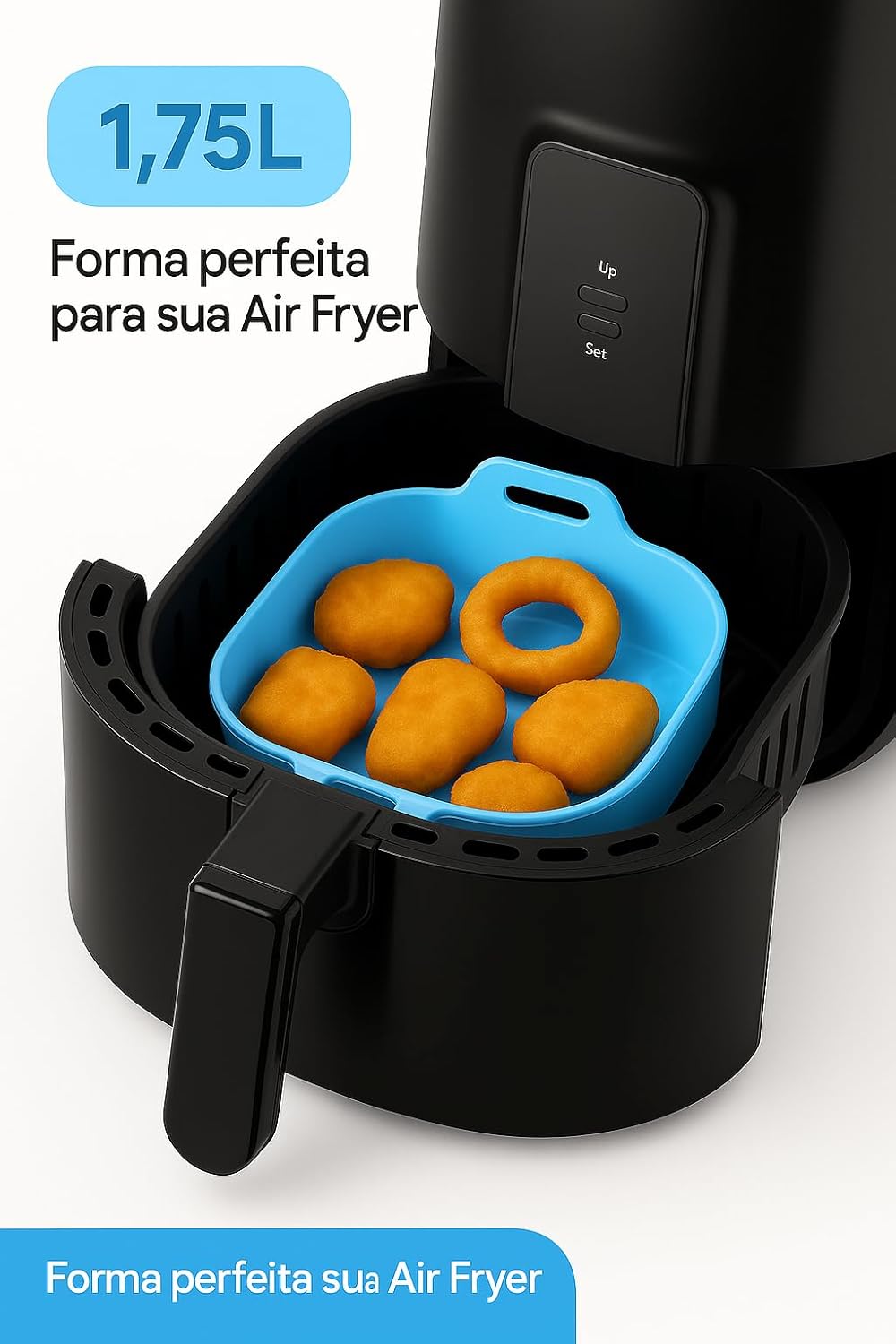 Forma de Silicone Quadrada Premium para Air Fryer 3 a 5 Litr... | É bom mesmo? Descubra antes de comprar - Image 3