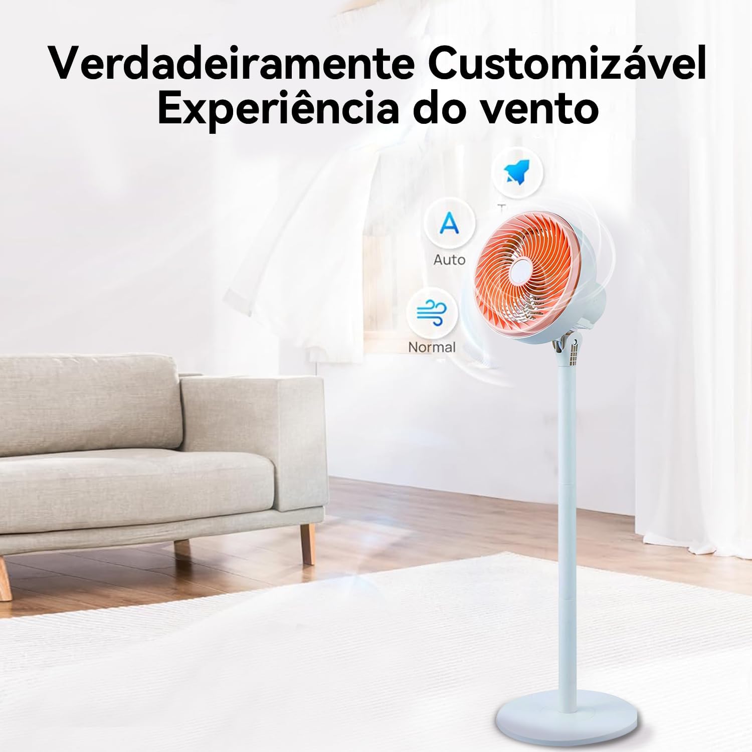 Ventilador de Coluna Vintage Ventilador Circulador de Ar de ... - Image 5