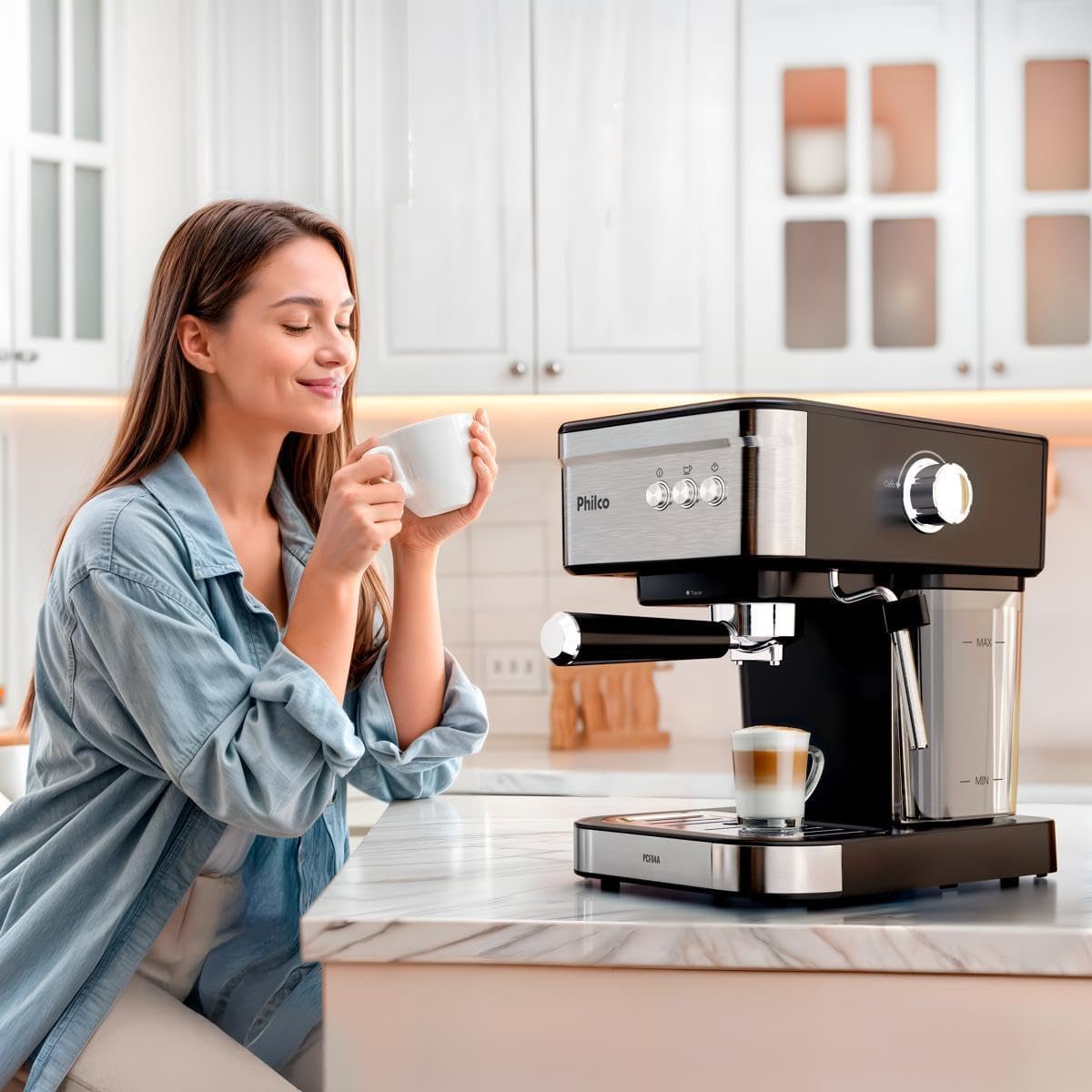 Cafeteira Expresso Philco 1,2L 20 Bar 950W Pressão de 20bar ... - Image 14