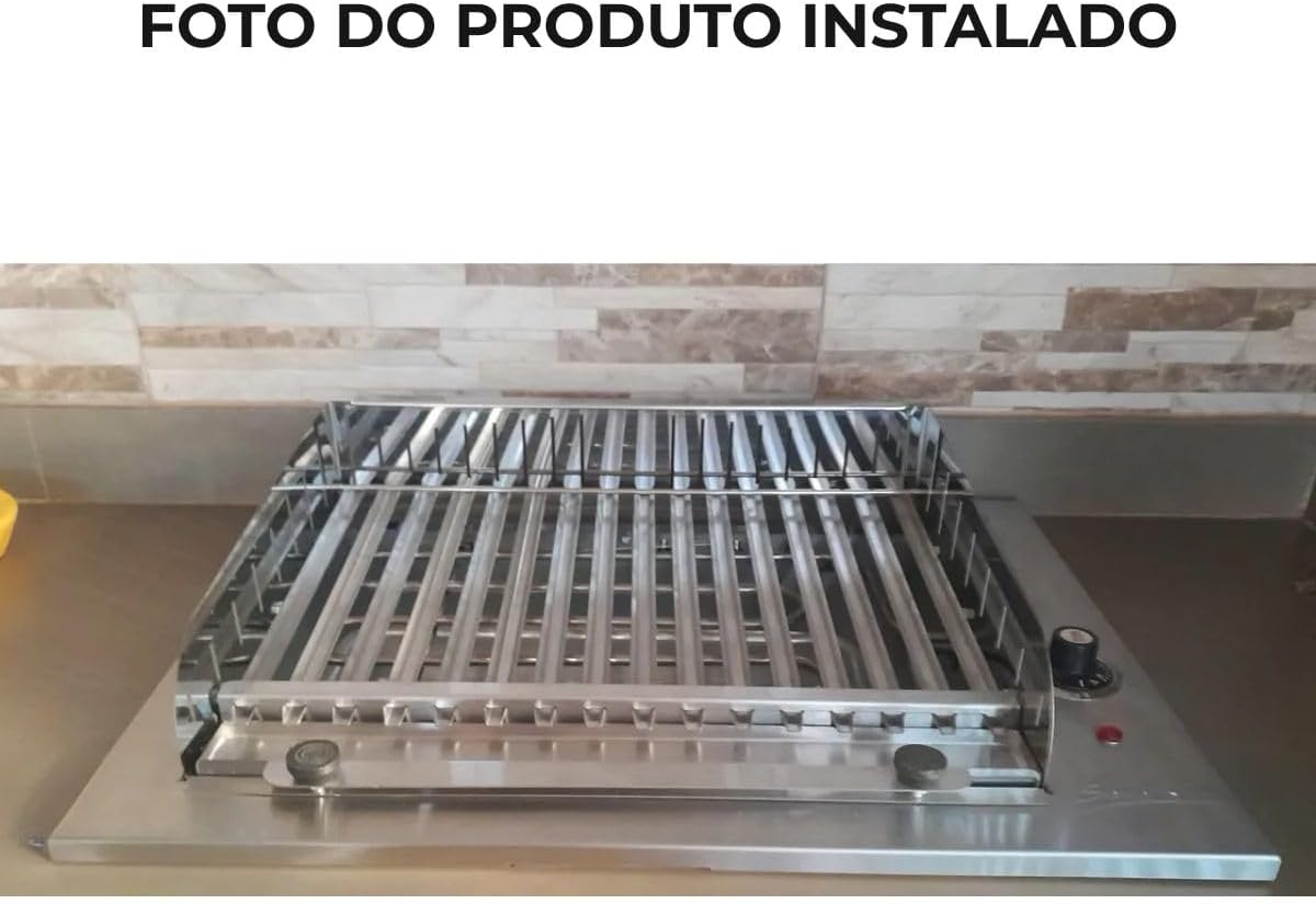 Churrasqueira Elétrica de Embutir com Grelha Argetina, Sem f... - Image 9