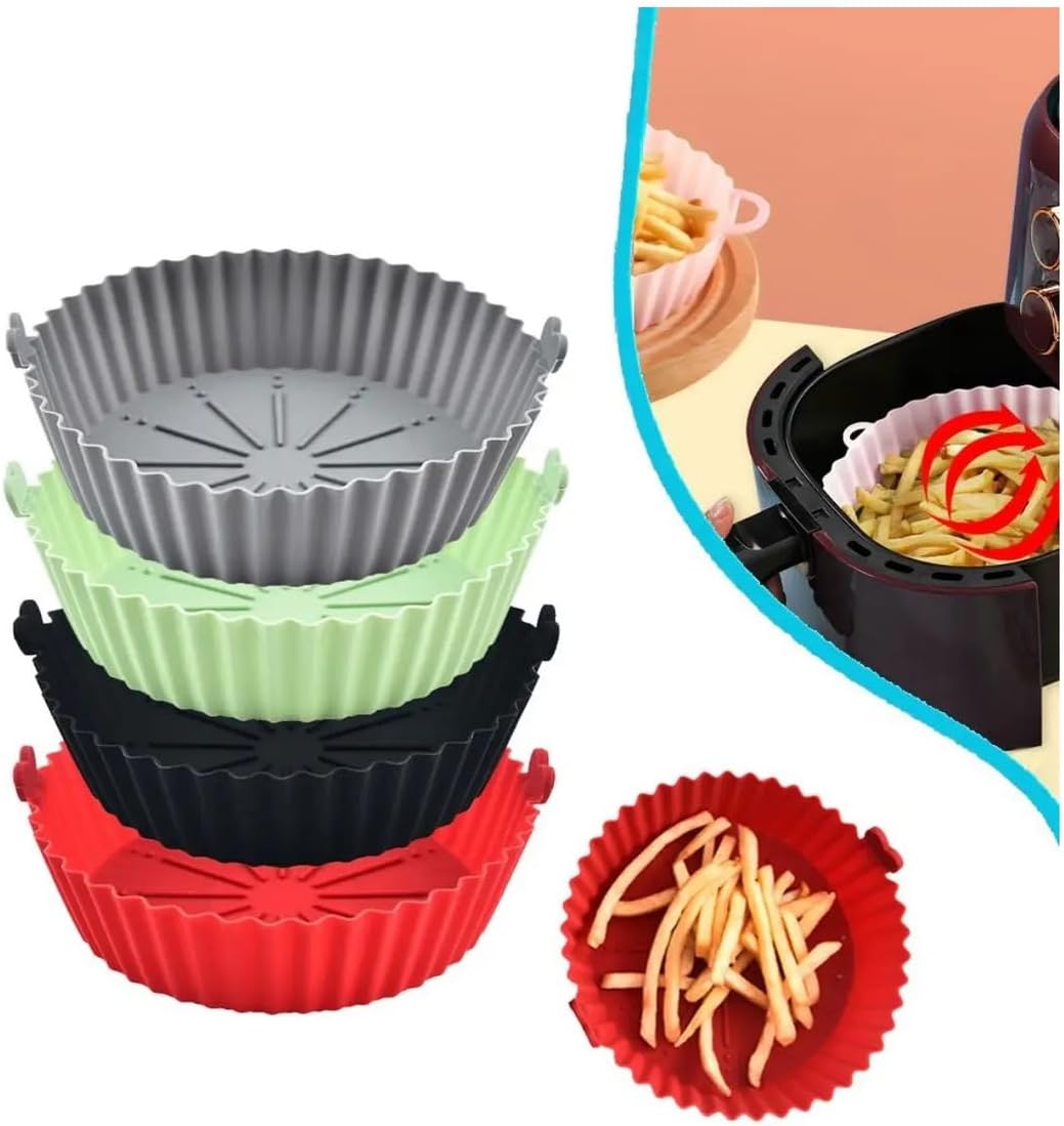 Kit 3 Formas Silicone Para Air Fryer Antiaderente Reutilizáv... | É bom mesmo? Descubra antes de comprar - Image 3