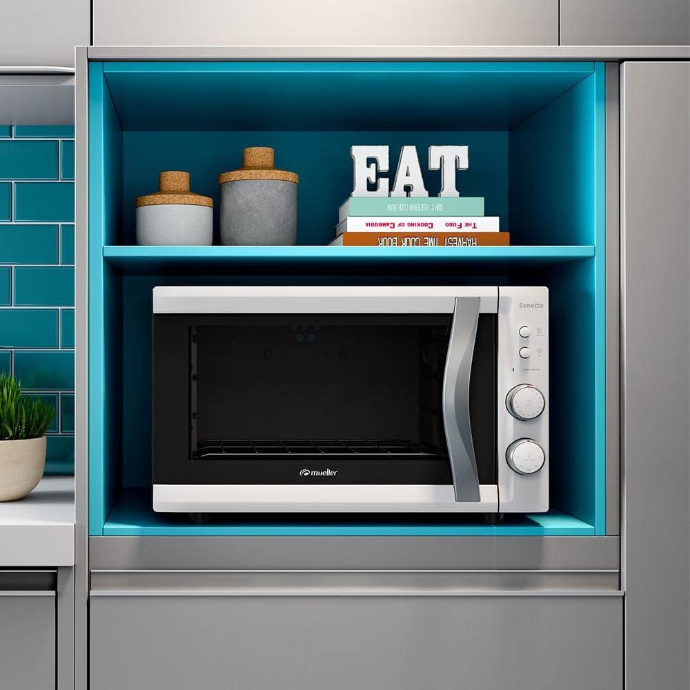 Forno de bancada elétrico com grill 44 litros Sonetto Branco... - Image 4