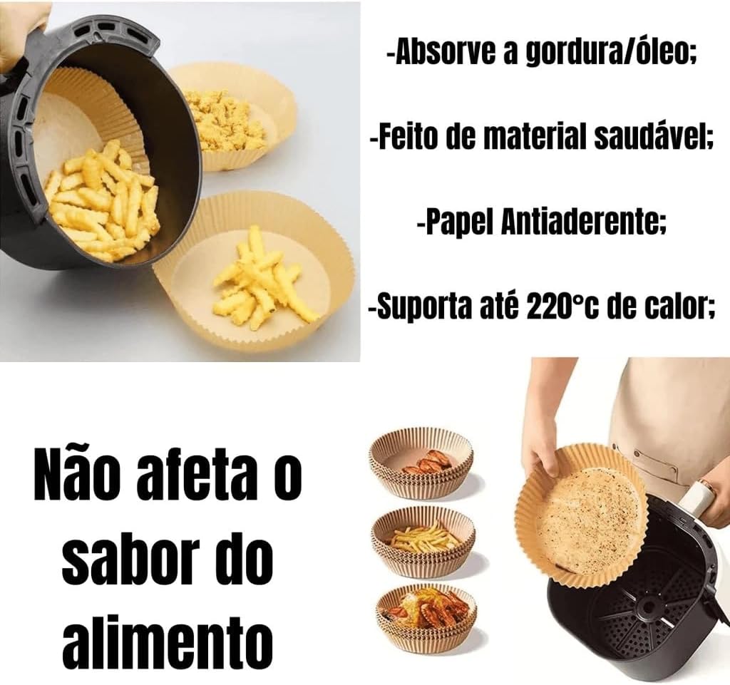 Forma Para Air Fryer 3L 4L 5L 6L Redonda Papel Descartável R... | É bom mesmo? Descubra antes de comprar - Image 2