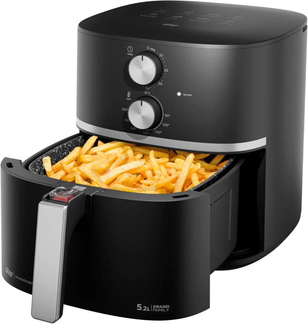 WAP Fritadeira Elétrica Air Fryer GRAND WAFG2S 5,2L Temperat... | É bom mesmo? Descubra antes de comprar