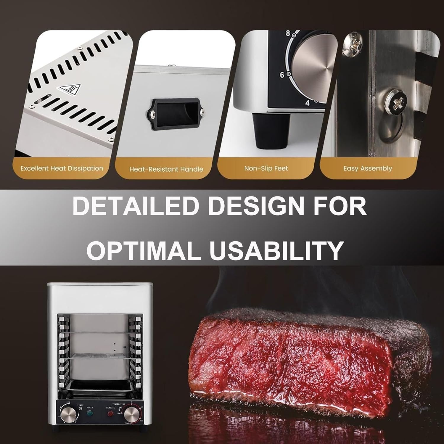 GSWWJG Forno de carne, forno de piza, grelha elétrica para, ... - Image 5