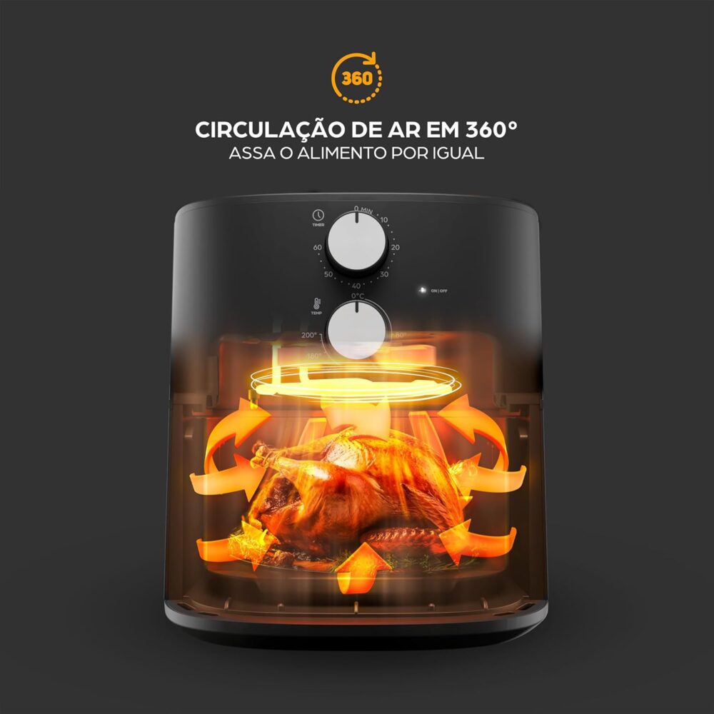 WAP Fritadeira Elétrica Air Fryer GRAND WAFG2S 5,2L Temperat... | É bom mesmo? Descubra antes de comprar - Image 5