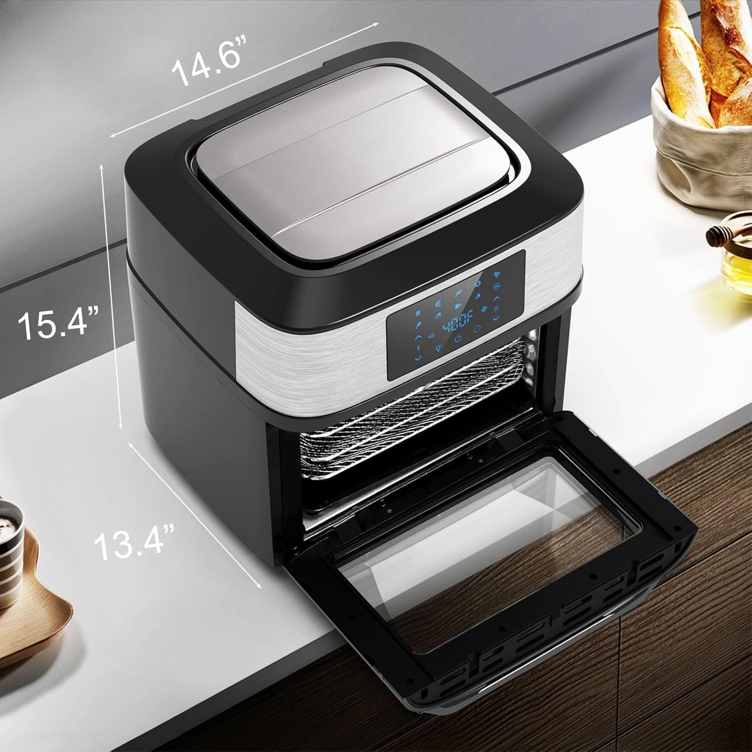 Air Fryer Forno Grande 20 QT, Combo Airfryer 10 em 1 com jan... | É bom mesmo? Descubra antes de comprar - Image 2