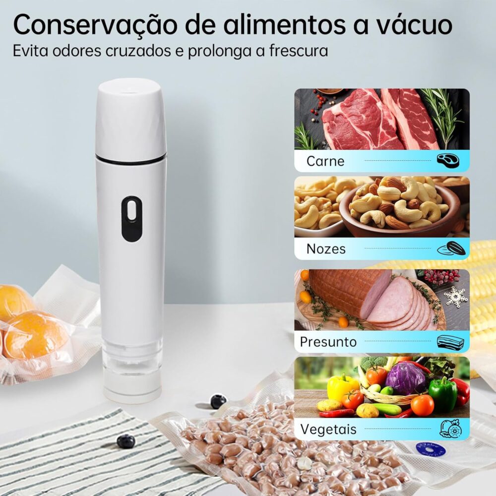 Seladora Vácuo Portátil Automática Bivolt, Kit com 30 Sacos ... - Image 5