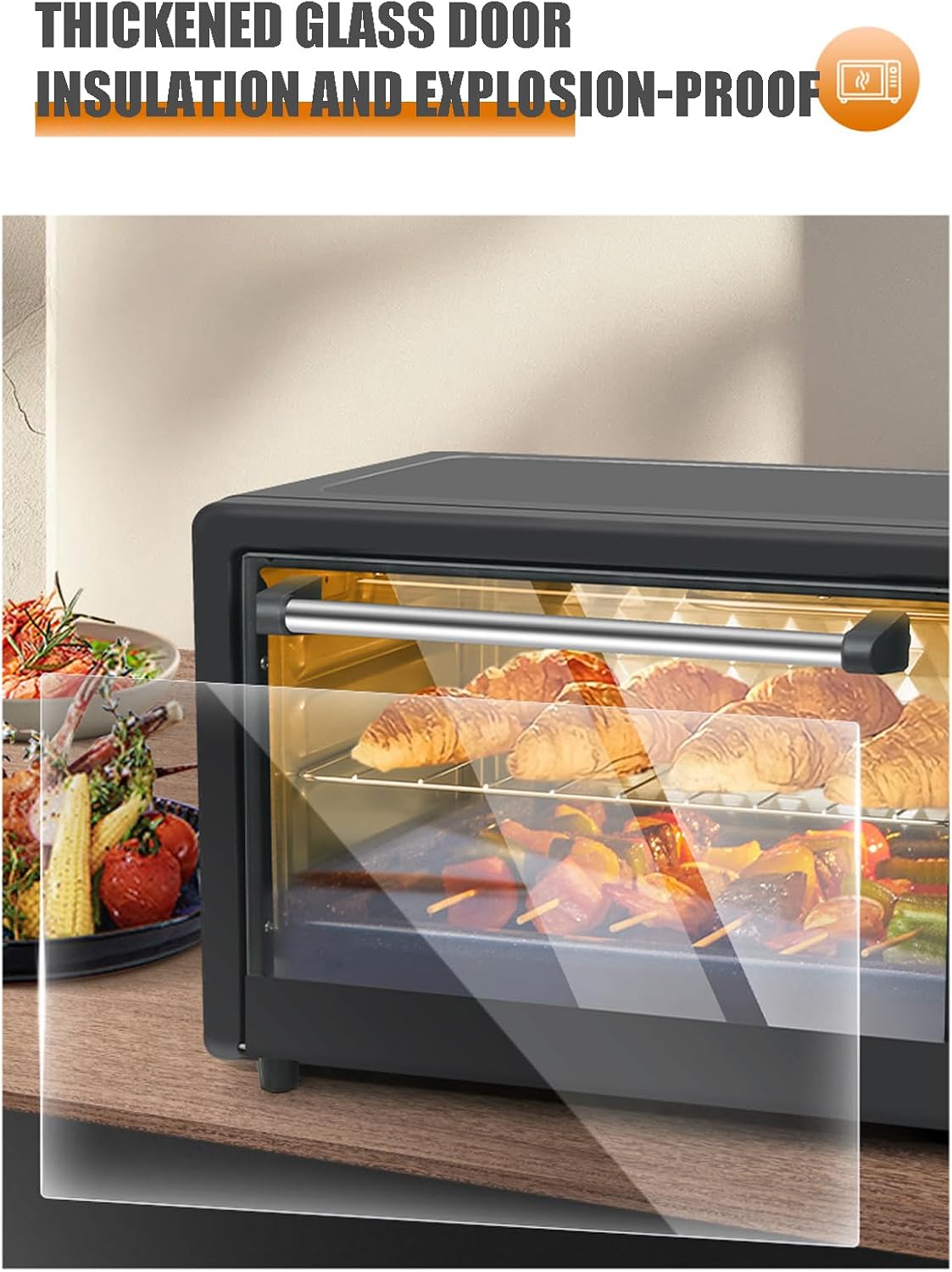 Forno de Pão Multifuncional para Bife 1500w, Forno Elétrico ... - Image 6