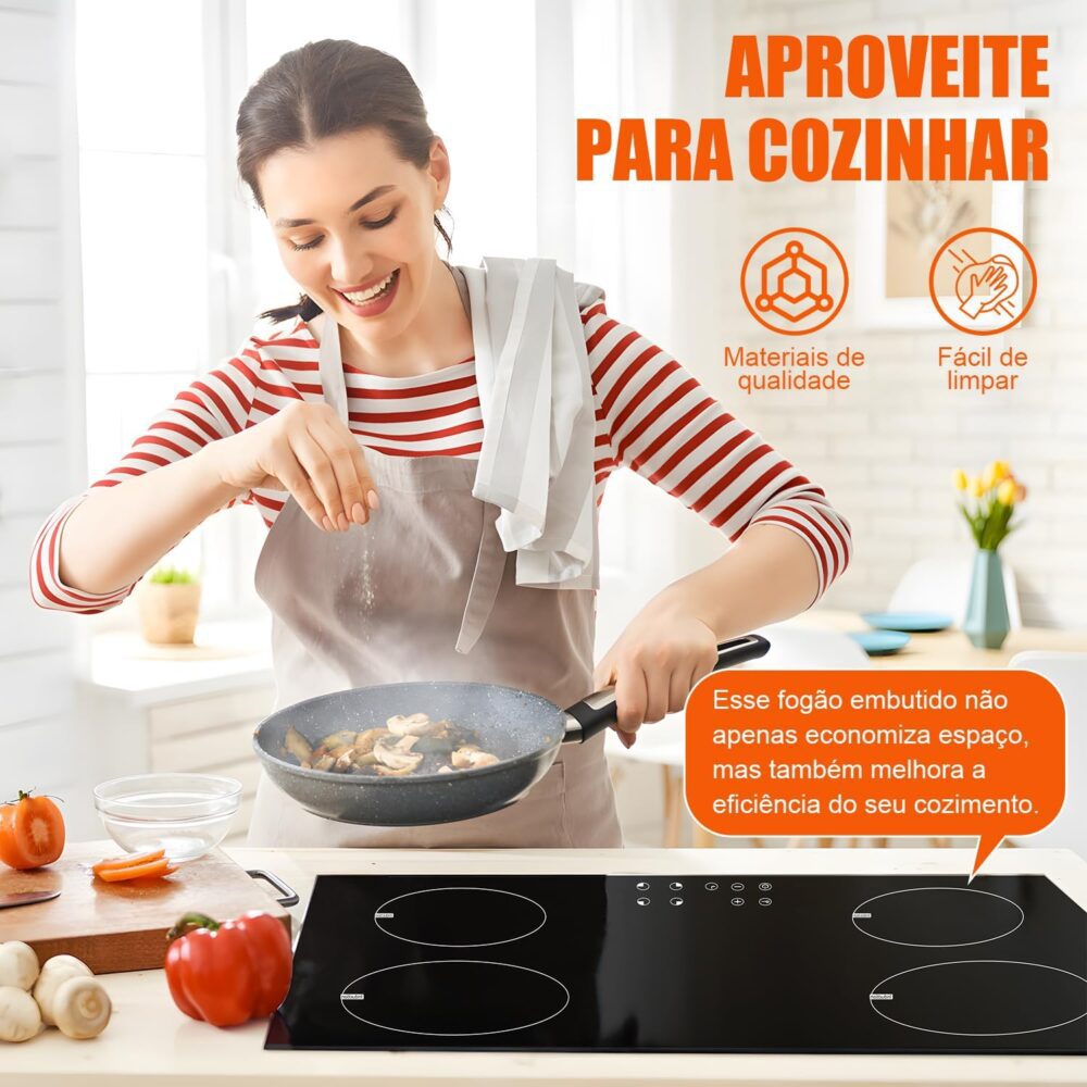 Latdya 220V Cooktop por Indução 4 Bocas com Trava de Seguran... - Image 5