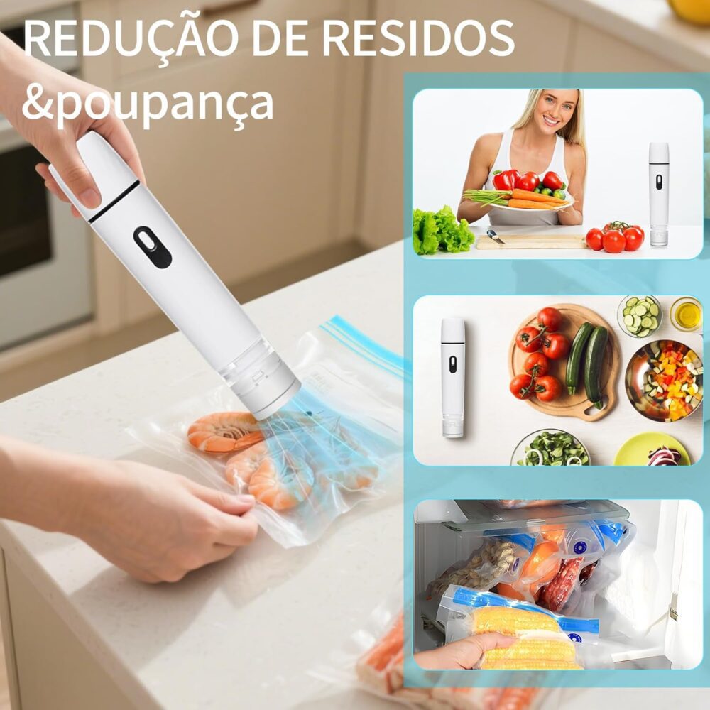 Seladora Vácuo Portátil Automática Bivolt, Kit com 30 Sacos ... - Image 7