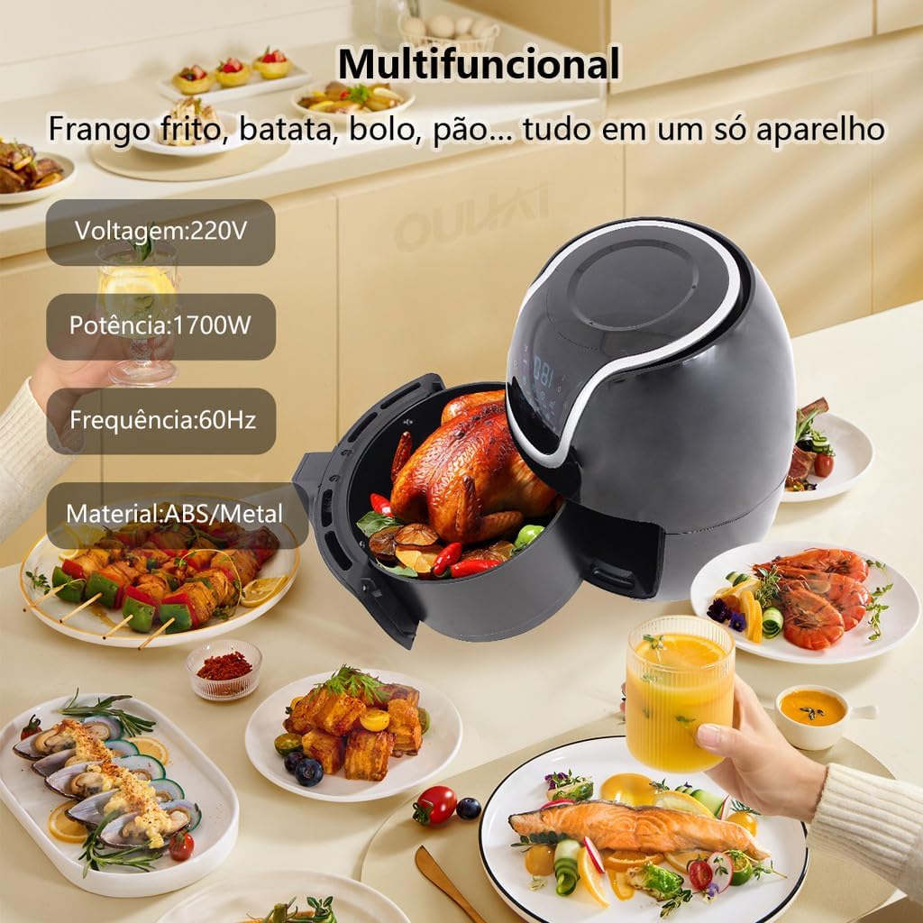 Fritadeira Sem Oleo Air Fryer Digital Facil E Rapido 5/5,5/6... | É bom mesmo? Descubra antes de comprar - Image 4