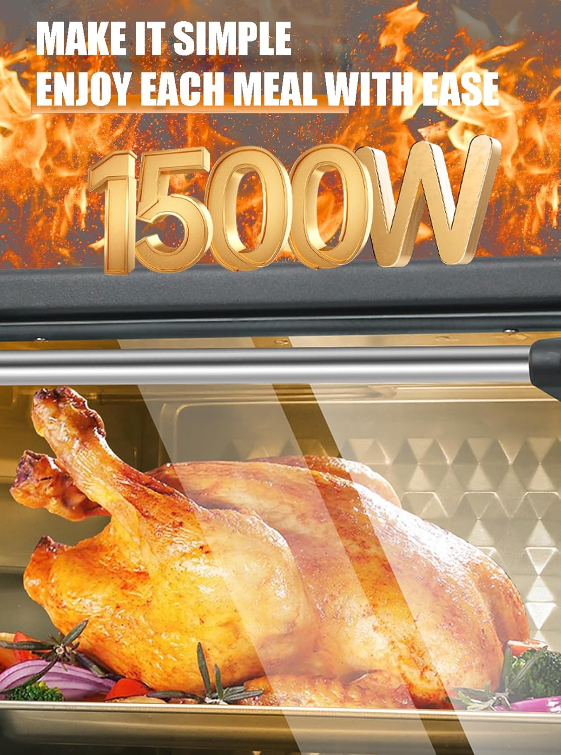 Forno de Pão Multifuncional para Bife 1500w, Forno Elétrico ... - Image 3